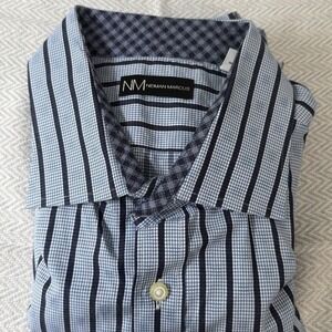 Neiman Marcus Button Up Shirt Mens XL Long Sleeve Collared Casual Dress Shirt